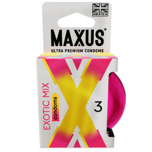 Презервативы &quot;Maxus Exotic Mix&quot; цветные и ароматизированные, 3шт